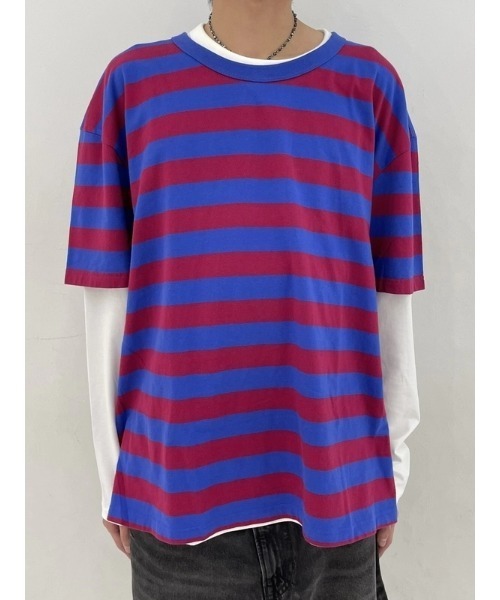 GAP(ギャップ)の「オリジナルクルーネック半袖tシャツ(Tシャツ/カットソー・メンズ・ネイビー/パープル/イエロー/ブルー系その他/コーラル/グリーン/ホワイト/ブルー/ブラック系その他/ホワイト×ネイビー/カーキ/ブルー系その他2・XS/S/M/L/XL)」の14枚目の写真