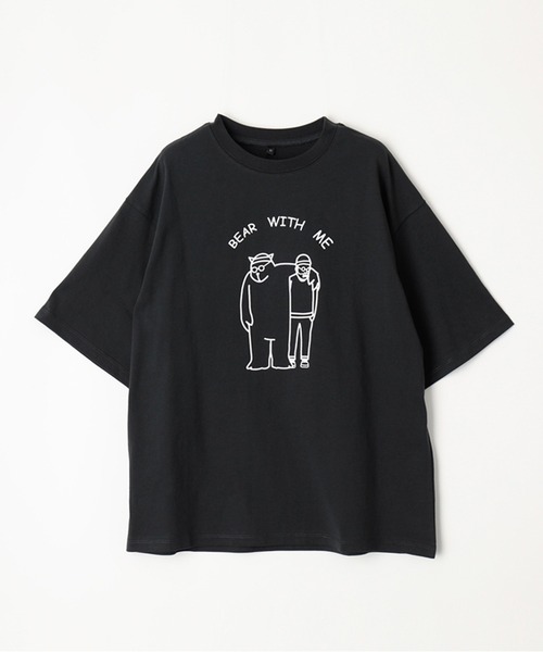 coca(coca)(コカ)の「メンズアソートイラストプリントT(Tシャツ/カットソー・メンズ・グレー/ブラック/ネイビー/ベージュ・M/L/XL)」の2枚目の写真