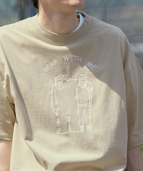coca(coca)(コカ)の「メンズアソートイラストプリントT(Tシャツ/カットソー・メンズ・グレー/ブラック/ネイビー/ベージュ・M/L/XL)」の7枚目の写真