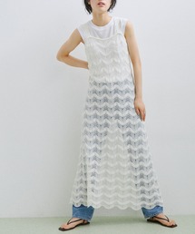 ADAM ET ROPE' | ウィステリアパターンニットワンピース(ワンピース)