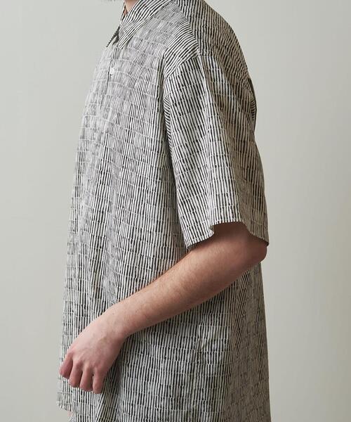 Steven Alan（スティーブンアラン）の「＜Steven Alan＞ TILE/PRNT REGULAR COLLAR SHORT SLEEVE SHIRT -LOOSE/シャツ（シャツ/ブラウス・メンズ・グレー/ナチュラル・M/XL/L/S）」の7枚目の写真