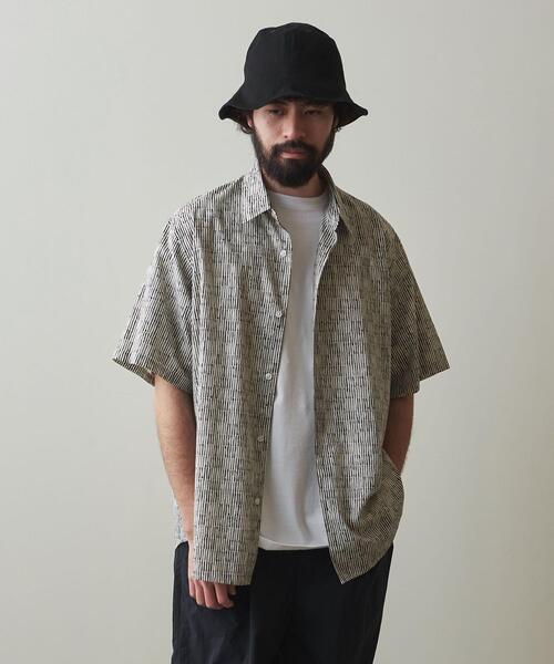 Steven Alan（スティーブンアラン）の「＜Steven Alan＞ TILE/PRNT REGULAR COLLAR SHORT SLEEVE SHIRT -LOOSE/シャツ（シャツ/ブラウス・メンズ・グレー/ナチュラル・M/XL/L/S）」の10枚目の写真