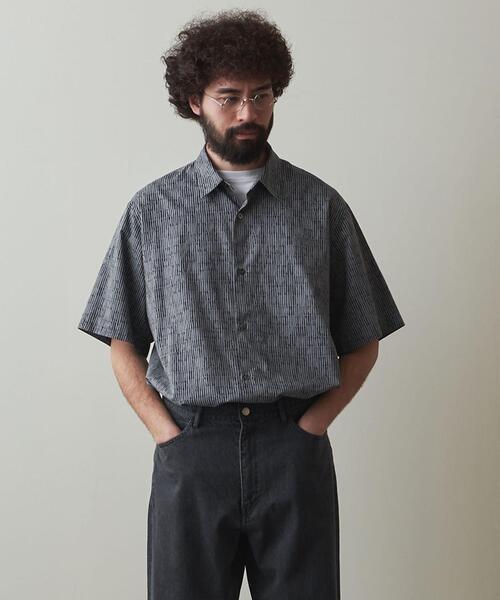 Steven Alan（スティーブンアラン）の「＜Steven Alan＞ TILE/PRNT REGULAR COLLAR SHORT SLEEVE SHIRT -LOOSE/シャツ（シャツ/ブラウス・メンズ・グレー/ナチュラル・M/XL/L/S）」の15枚目の写真