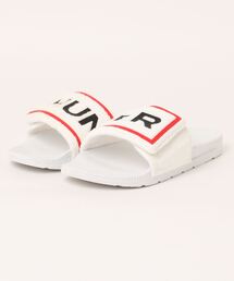 《HUNTER》TERRY TOWELL LOGO SANDAL