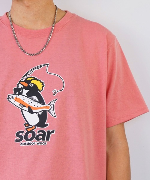 GGD SELECT(ジージーディー セレクト)の「soar outdoorwear 刺繍Tシャツ(Tシャツ/カットソー・メンズ・グリーン/インディゴブルー/ブラック/ホワイト/その他3/その他1/その他2/その他4・M/L/LL)」の8枚目の写真