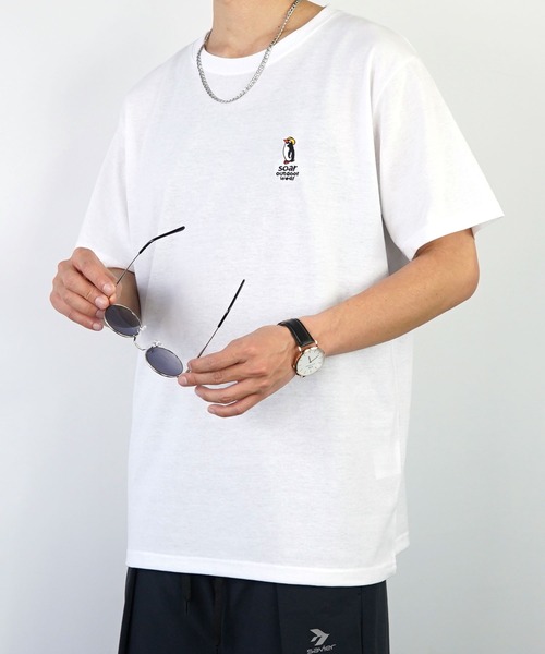 GGD SELECT(ジージーディー セレクト)の「soar outdoorwear 刺繍Tシャツ(Tシャツ/カットソー・メンズ・グリーン/インディゴブルー/ブラック/ホワイト/その他3/その他1/その他2/その他4・M/L/LL)」の12枚目の写真