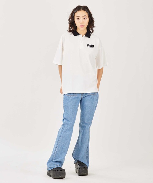 ⭐️試着のみ⭐️POLO JEANS/レディース　ポロシャツ　M ポロシャツ ポロ GUESS JEANS Ls Rugby Polo Shirt 長袖 レディース
