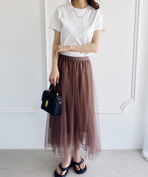 セール】チュールエアリーフレアスカート（スカート）｜United