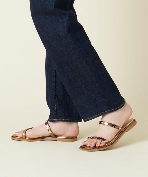 ODETTE E ODILE（オデットエオディール）の「【WEB限定】ハートライン サンダル10●（サンダル・レディース・ホワイト/ブラック/レッド/ゴールド/ケリー・S/M/L）」の5枚目の写真