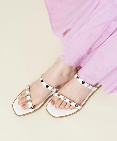 ODETTE E ODILE（オデットエオディール）の「【WEB限定】ハートライン サンダル10●（サンダル・レディース・ホワイト/ブラック/レッド/ゴールド/ケリー・S/M/L）」の21枚目の写真