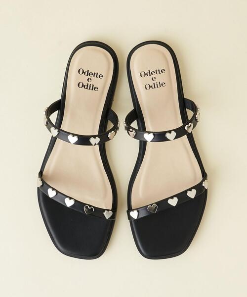 ODETTE E ODILE（オデットエオディール）の「【WEB限定】ハートライン サンダル10●（サンダル・レディース・ホワイト/ブラック/レッド/ゴールド/ケリー・S/M/L）」の7枚目の写真