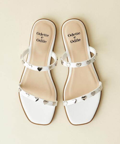 ODETTE E ODILE（オデットエオディール）の「【WEB限定】ハートライン サンダル10●（サンダル・レディース・ホワイト/ブラック/レッド/ゴールド/ケリー・S/M/L）」の18枚目の写真