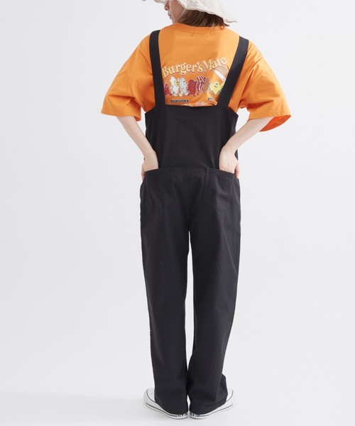 EDIT Gris（エディットグリ）の「【どんなトップスとも合わせやすい！】ポケット付きコットンツイルサロペット（サロペット/オーバーオール・レディース・ブラック/ナチュラル・FREE）」の16枚目の写真