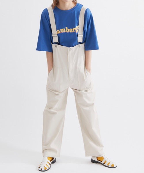 EDIT Gris（エディットグリ）の「【どんなトップスとも合わせやすい！】ポケット付きコットンツイルサロペット（サロペット/オーバーオール・レディース・ブラック/ナチュラル・FREE）」の22枚目の写真