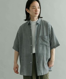 URBAN RESEARCH | ランダムストライプオーバーショートスリーブシャツ(シャツ/ブラウス)