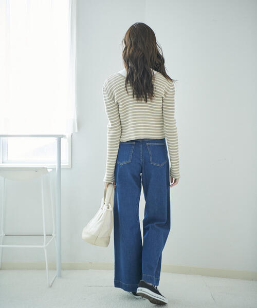 FREE'S MART(フリーズマート)の「【Sシリーズ対応】◇ベーシックワイドデニムパンツ(デニムパンツ・レディース・ブルー系その他3/ブルー系その他/ダークネイビー・X-SMALL/MEDIUM/SMALL)」の6枚目の写真