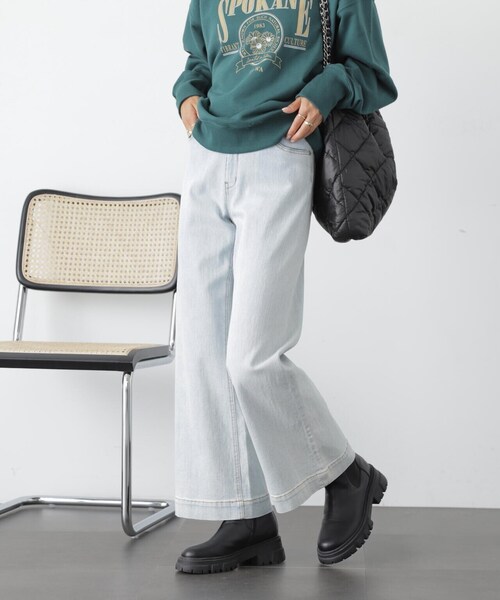 FREE'S MART(フリーズマート)の「【Sシリーズ対応】◇ベーシックワイドデニムパンツ(デニムパンツ・レディース・ブルー系その他3/ブルー系その他/ダークネイビー・X-SMALL/MEDIUM/SMALL)」の8枚目の写真