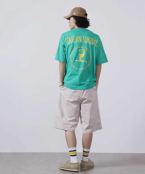Toucan Surfing(トゥーカンサーフィン)の「Toucan Surfing 天竺 バックプリント Tシャツ(Tシャツ/カットソー・メンズ・ネイビー/グリーン/チャコールグレー/ホワイト・M/L/LL)」の19枚目の写真