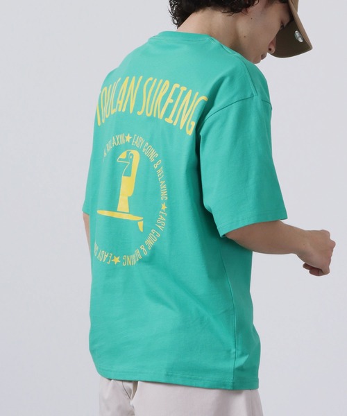 Toucan Surfing(トゥーカンサーフィン)の「Toucan Surfing 天竺 バックプリント Tシャツ(Tシャツ/カットソー・メンズ・ネイビー/グリーン/チャコールグレー/ホワイト・M/L/LL)」の17枚目の写真