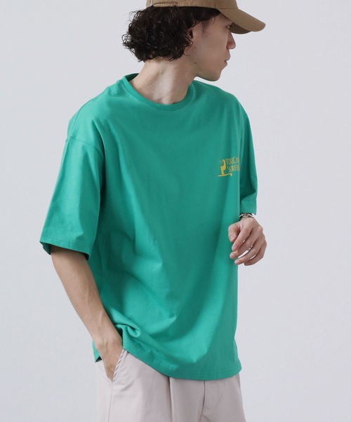 Toucan Surfing(トゥーカンサーフィン)の「Toucan Surfing 天竺 バックプリント Tシャツ(Tシャツ/カットソー・メンズ・ネイビー/グリーン/チャコールグレー/ホワイト・M/L/LL)」の16枚目の写真