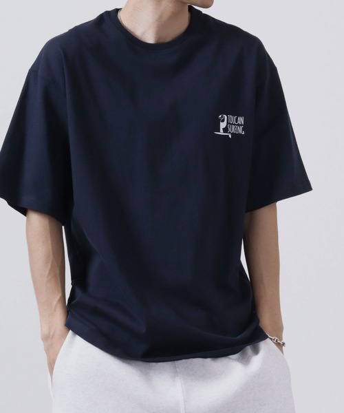 Toucan Surfing(トゥーカンサーフィン)の「Toucan Surfing 天竺 バックプリント Tシャツ(Tシャツ/カットソー・メンズ・ネイビー/グリーン/チャコールグレー/ホワイト・M/L/LL)」の20枚目の写真