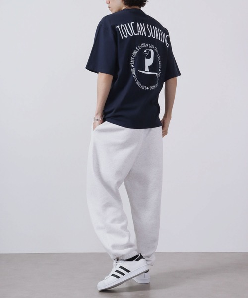 Toucan Surfing(トゥーカンサーフィン)の「Toucan Surfing 天竺 バックプリント Tシャツ(Tシャツ/カットソー・メンズ・ネイビー/グリーン/チャコールグレー/ホワイト・M/L/LL)」の22枚目の写真
