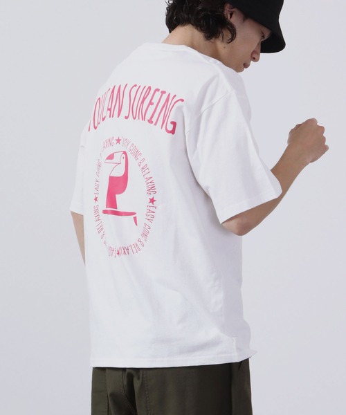 Toucan Surfing(トゥーカンサーフィン)の「Toucan Surfing 天竺 バックプリント Tシャツ(Tシャツ/カットソー・メンズ・ネイビー/グリーン/チャコールグレー/ホワイト・M/L/LL)」の8枚目の写真