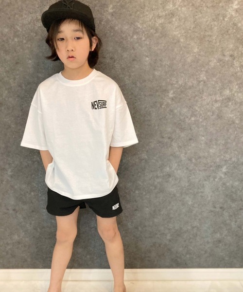 THE CASUAL（カジュアル）の「水陸両用　NEVSURFハーフパンツ（水着・キッズ・ダークネイビー/グリーン系その他/グレー系/ネイビー系/ネイビー系1/ブラック系/ブラック/グリーン系その他2/ブルー系/グリーン系/ダークパープル/ブルー系その他・150cm/130cm/160cm/140cm/110cm/120cm）」の2枚目の写真