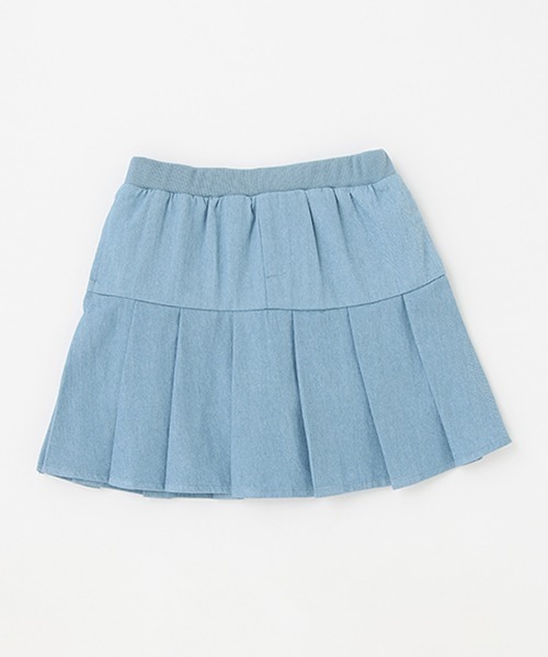 petit main(プティマイン)の「【リンク】プリーツスカパン(キッズ)(スカート・キッズ・ベージュ/ブラック/サックスブルー/オフホワイト・100cm/120cm/110cm/130cm/80cm/90cm)」の4枚目の写真