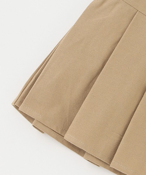 petit main(プティマイン)の「【リンク】プリーツスカパン(キッズ)(スカート・キッズ・ベージュ/ブラック/サックスブルー/オフホワイト・100cm/120cm/110cm/130cm/80cm/90cm)」の8枚目の写真