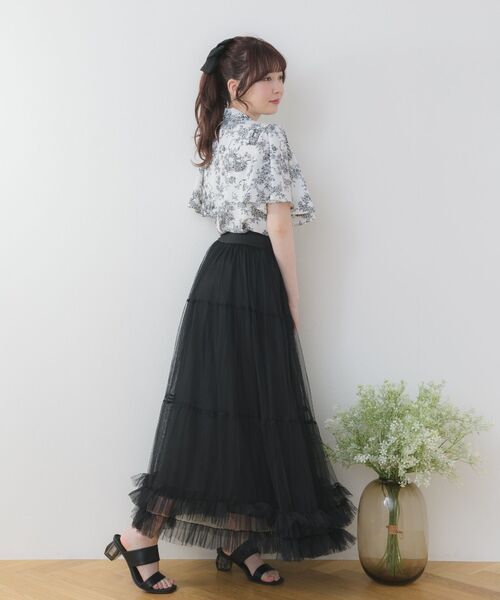 ems excite（エムズエキサイト）の「パターンボウタイBL（シャツ/ブラウス・レディース・ブラック系その他/ブルー系その他・FREE）」の6枚目の写真