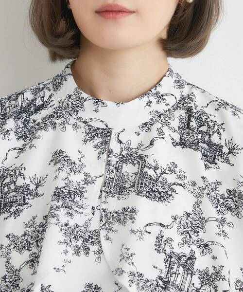 ems excite（エムズエキサイト）の「パターンボウタイBL（シャツ/ブラウス・レディース・ブラック系その他/ブルー系その他・FREE）」の13枚目の写真