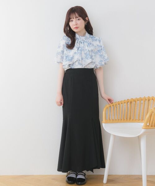 ems excite（エムズエキサイト）の「パターンボウタイBL（シャツ/ブラウス・レディース・ブラック系その他/ブルー系その他・FREE）」の16枚目の写真