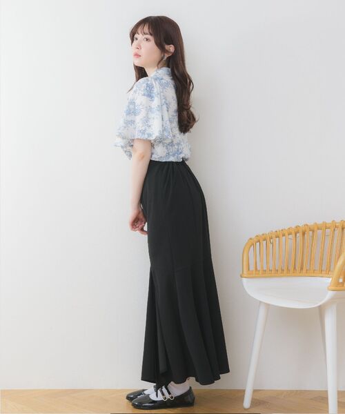 ems excite（エムズエキサイト）の「パターンボウタイBL（シャツ/ブラウス・レディース・ブラック系その他/ブルー系その他・FREE）」の17枚目の写真