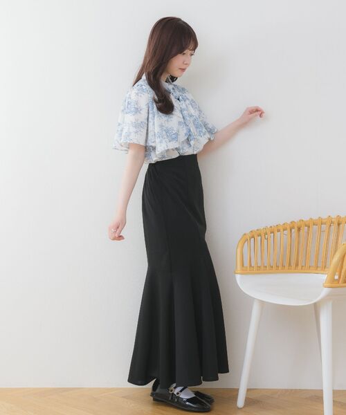 ems excite（エムズエキサイト）の「パターンボウタイBL（シャツ/ブラウス・レディース・ブラック系その他/ブルー系その他・FREE）」の18枚目の写真