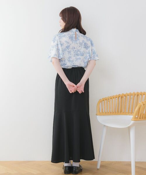 ems excite（エムズエキサイト）の「パターンボウタイBL（シャツ/ブラウス・レディース・ブラック系その他/ブルー系その他・FREE）」の19枚目の写真