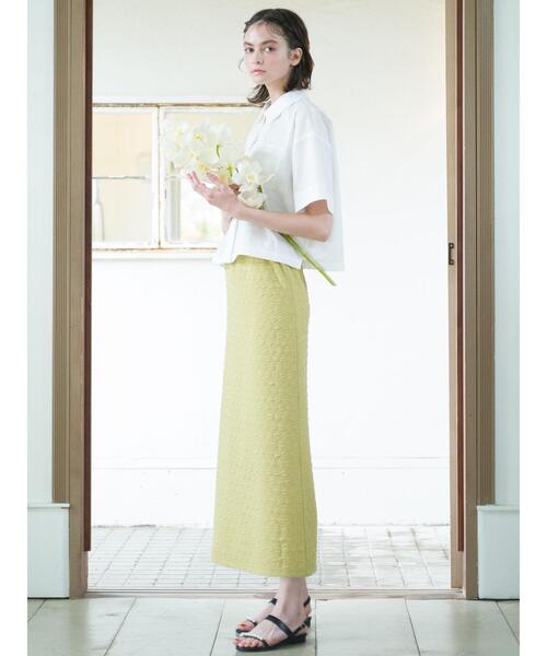 Te chichi TERRASSE(テチチテラス)の「ビジュークロップド丈シャツ(シャツ/ブラウス・レディース・ネイビー/サックスブルー/オフホワイト・F)」の7枚目の写真