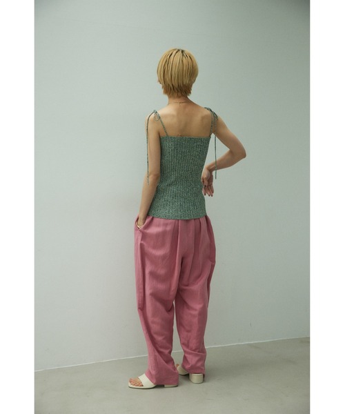 BLACK BY MOUSSY(ブラックバイマウジー)の「melange rib knit camisole(メランジリブニットキャミソール)(キャミソール・レディース・イエロー系その他/グリーン系その他/レッド系その他・FREE)」の9枚目の写真