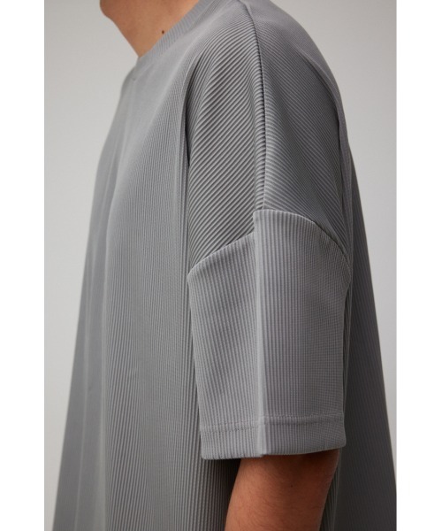 AZUL by moussy(アズールバイマウジー)の「リップルクルーネックTシャツ(Tシャツ/カットソー・メンズ・ブラック/ライトブルー/ライトグレー・FREE)」の16枚目の写真