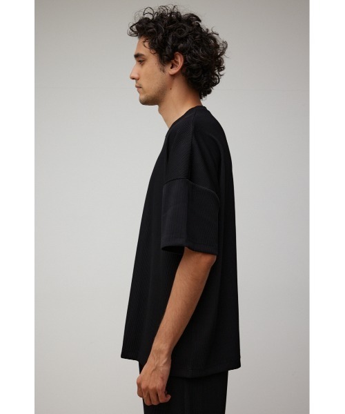 AZUL by moussy(アズールバイマウジー)の「リップルクルーネックTシャツ(Tシャツ/カットソー・メンズ・ブラック/ライトブルー/ライトグレー・FREE)」の21枚目の写真