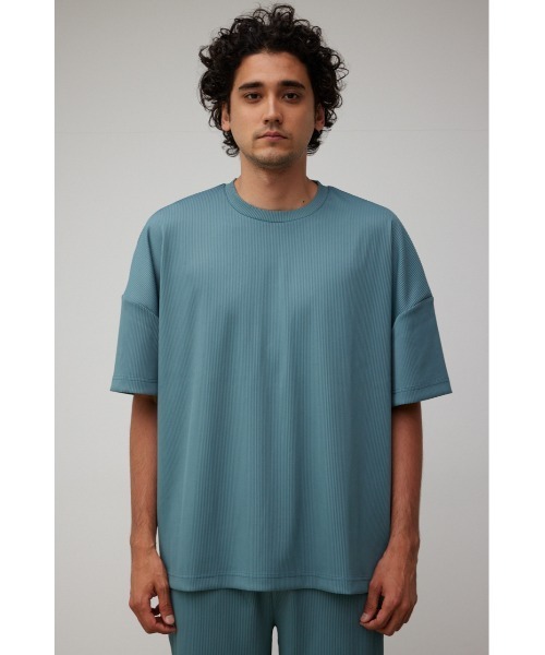 AZUL by moussy(アズールバイマウジー)の「リップルクルーネックTシャツ(Tシャツ/カットソー・メンズ・ブラック/ライトブルー/ライトグレー・FREE)」の20枚目の写真