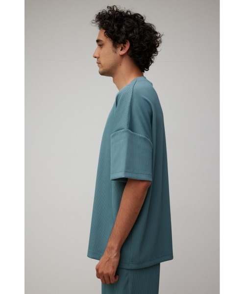 AZUL by moussy(アズールバイマウジー)の「リップルクルーネックTシャツ(Tシャツ/カットソー・メンズ・ブラック/ライトブルー/ライトグレー・FREE)」の6枚目の写真
