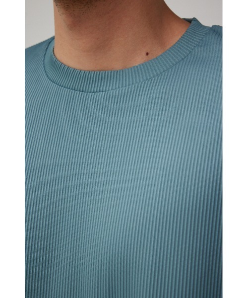 AZUL by moussy(アズールバイマウジー)の「リップルクルーネックTシャツ(Tシャツ/カットソー・メンズ・ブラック/ライトブルー/ライトグレー・FREE)」の17枚目の写真