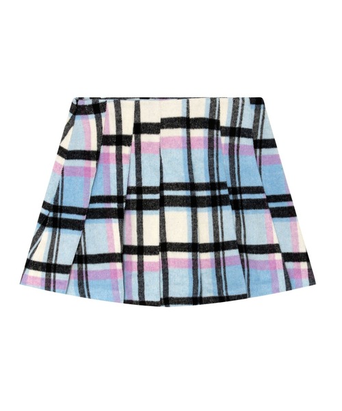 チェックスカート　アベイシングエイプ　スカート　お洒落 A BATHING APE（アベイシングエイプ）の「CHECK PLEATED SKIRT L