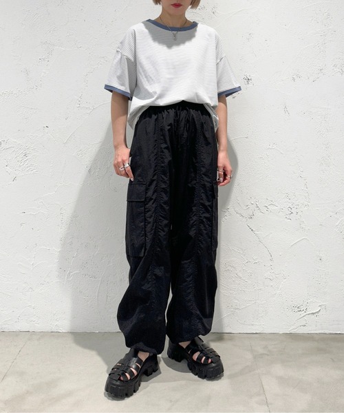 apres jour mignon（アプレジュールミニョン）の「アソートボーダーTシャツ【ZOZOTOWN限定アイテム】（Tシャツ/カットソー・レディース・レッド/ブラック/ブルー/ネイビー/グリーン系その他/ピンク/グリーン・X-LARGE/フリー）」の16枚目の写真
