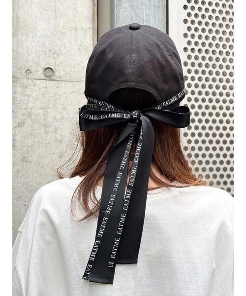 EATME（イートミー）の「EATMEロゴリボンキャップ（キャップ・レディース・ブラック・FREE）」の10枚目の写真