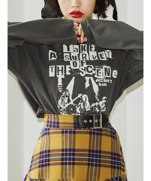 jouetie（ジュエティ）の「ダメージグランジロンT（Tシャツ/カットソー・レディース・ブラック/レッド/アイボリー・MEDIUM）」の22枚目の写真