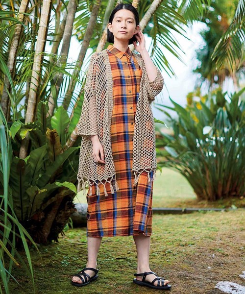 Sunny clouds（サニークラウズ）の「サニークラウズ　揺れるハンモックカーディガン〈レディース〉（カーディガン/ボレロ・レディース・ベージュ・MEDIUM/LARGE/X-LARGE）」の5枚目の写真