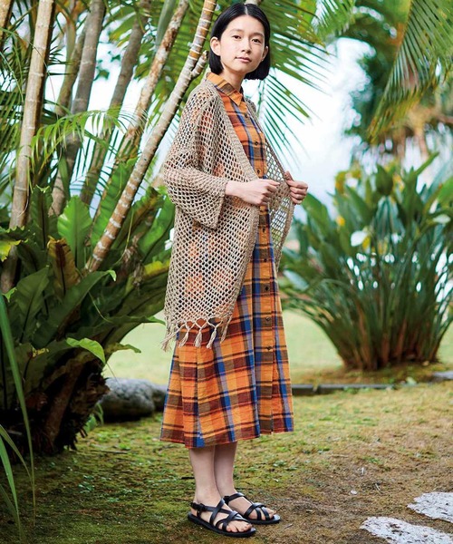 Sunny clouds（サニークラウズ）の「サニークラウズ　揺れるハンモックカーディガン〈レディース〉（カーディガン/ボレロ・レディース・ベージュ・MEDIUM/LARGE/X-LARGE）」の3枚目の写真