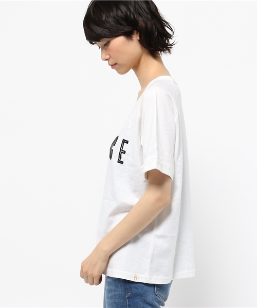OUTLET（アウトレット）の「【CIAOPANIC TYPY】POCスパイスステッチTEE（Tシャツ/カットソー・レディース・サックスブルー/ホワイト・FREE）」の4枚目の写真